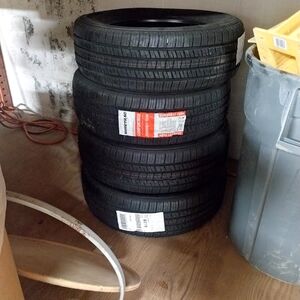 Set of Four Black Tires